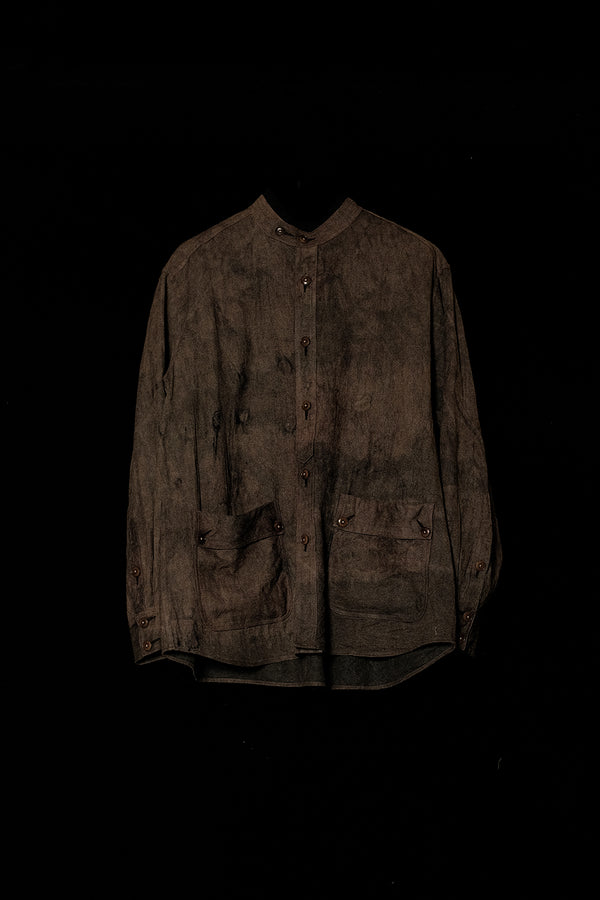 MUTEDANCE tussah silk crew neck jacket MD24SS176 PM134
